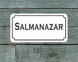 Przykład czcionki Salmanazar Regular